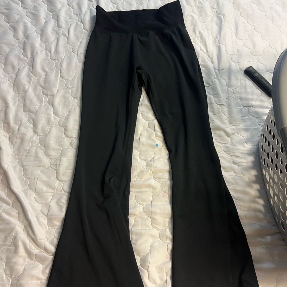 Yeezy Black Flare Pants with Retro Boot Cut